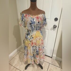 Floral Off-Shoulder Dress